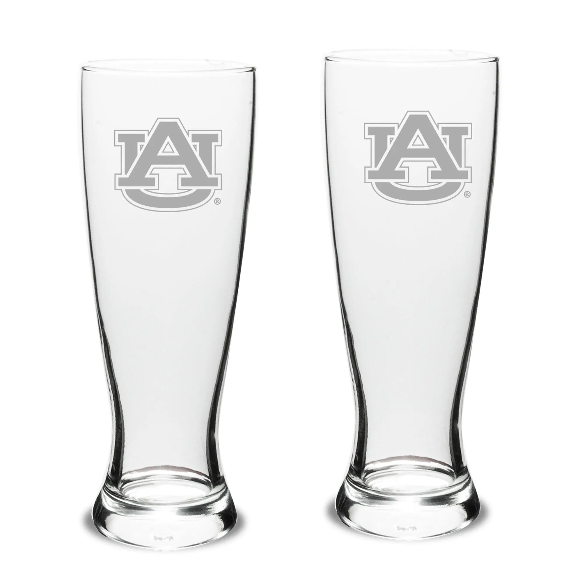 Auburn Tigers Set of 2 Stylish University Pilsner Glasses