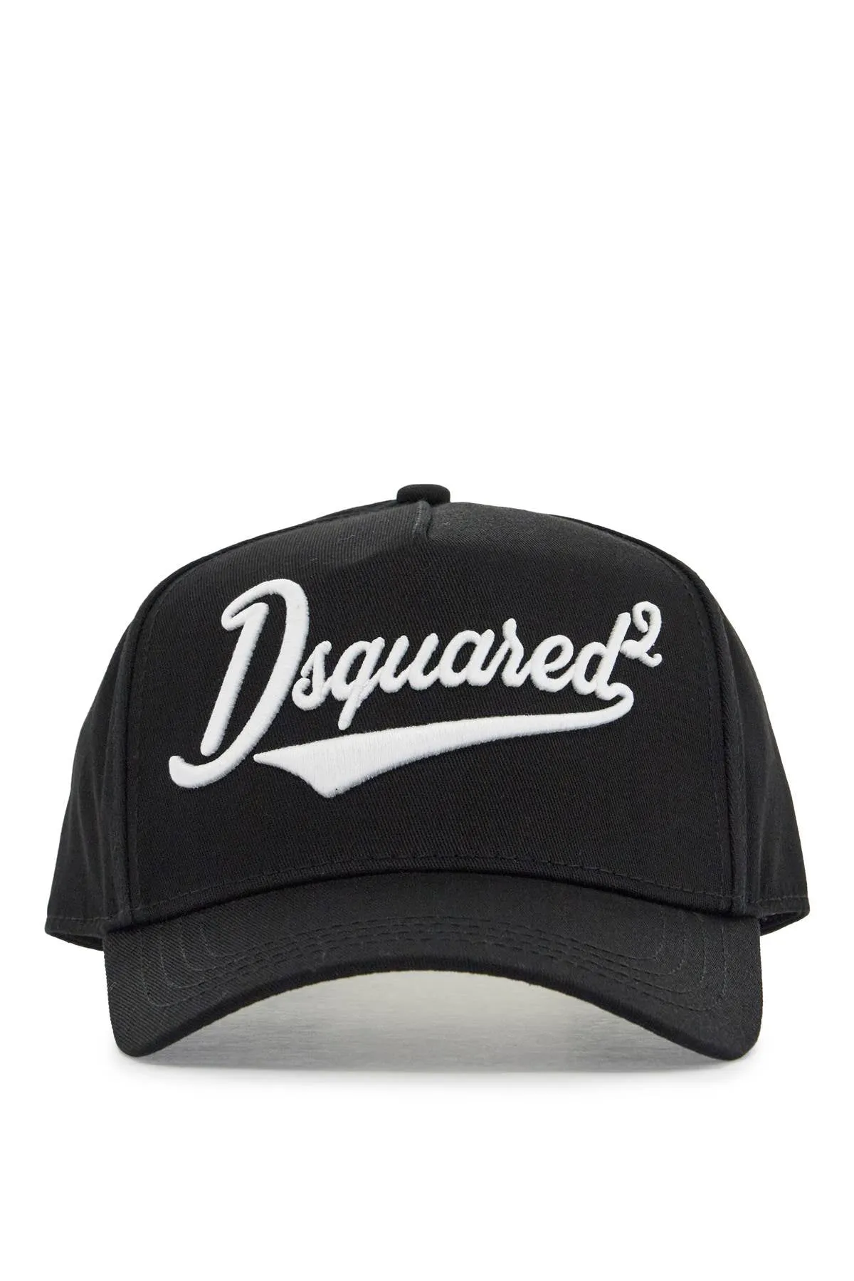 BLACK ADJUSTABLE CURVED BRIM EMBROIDERED BASEBALL CAP
