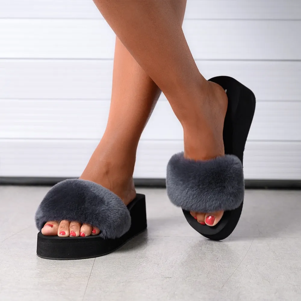Casual Fluffy Slip On