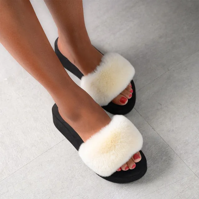 Casual Fluffy Slip On