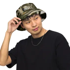 CatsAndThatMate03 "smokin skull" Reversible bucket hat