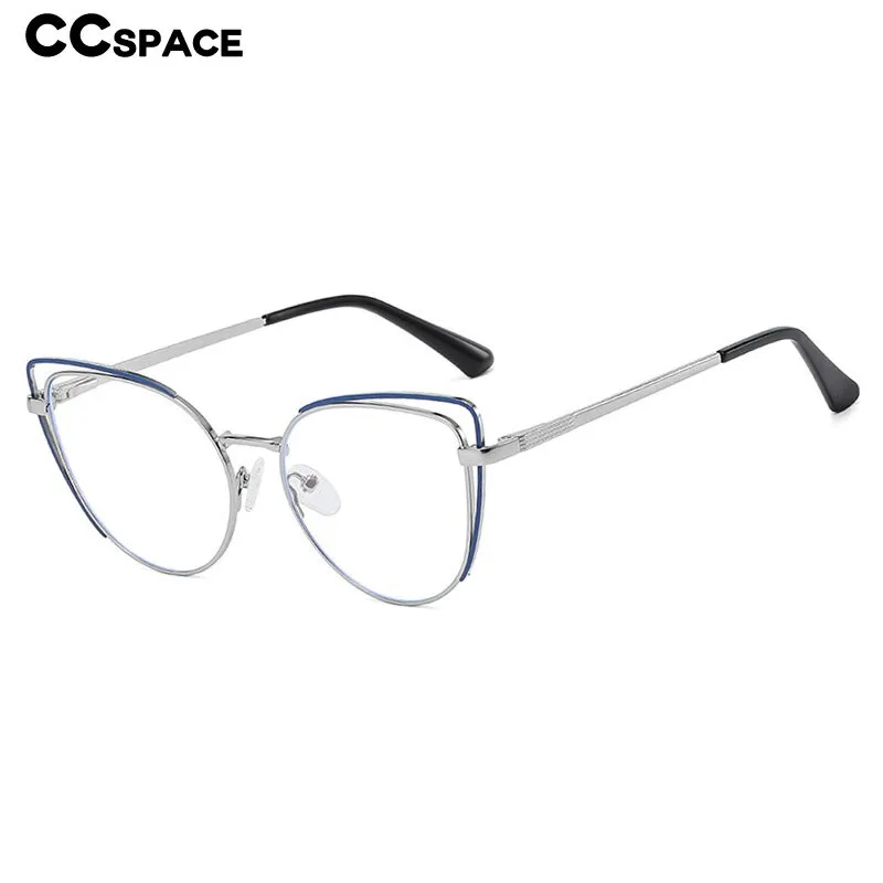 CCspace Women's Full Rim Cat Eye Acetate Alloy Eyeglasses 55253