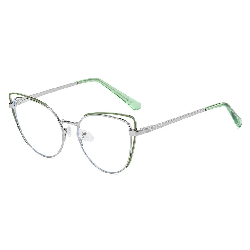 CCspace Women's Full Rim Cat Eye Acetate Alloy Eyeglasses 55253