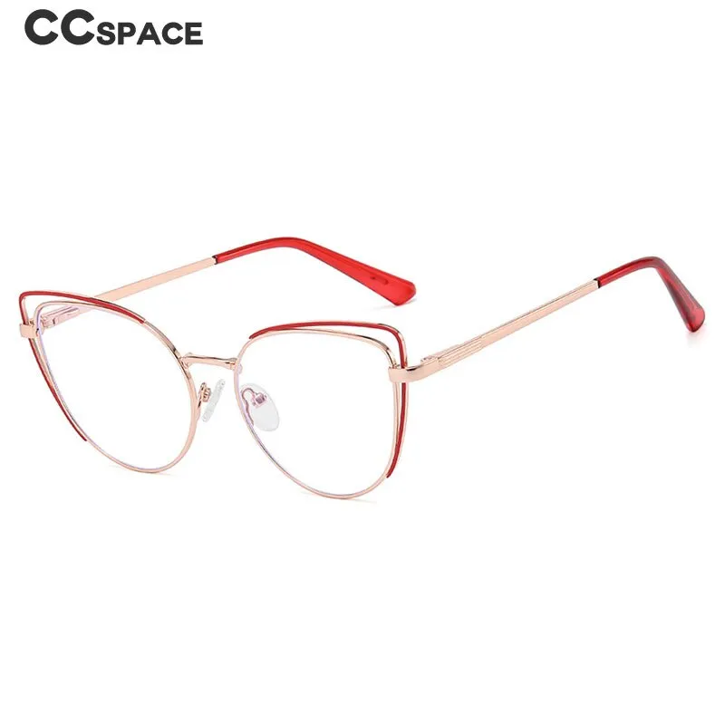 CCspace Women's Full Rim Cat Eye Acetate Alloy Eyeglasses 55253