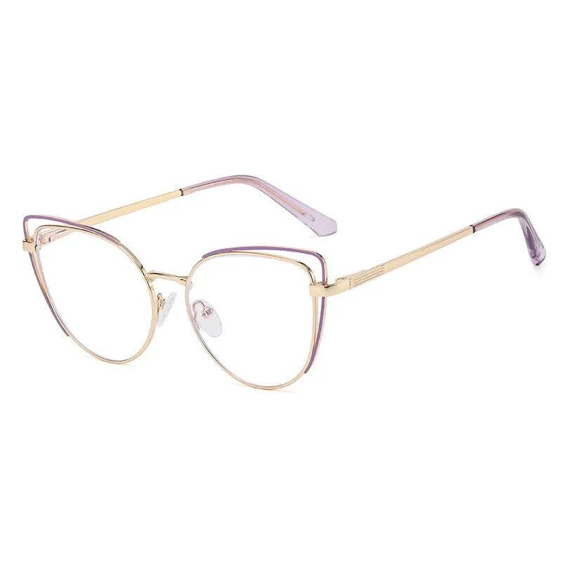 CCspace Women's Full Rim Cat Eye Acetate Alloy Eyeglasses 55253