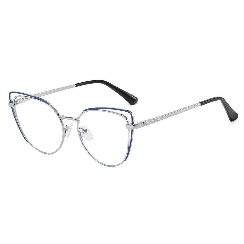 CCspace Women's Full Rim Cat Eye Acetate Alloy Eyeglasses 55253