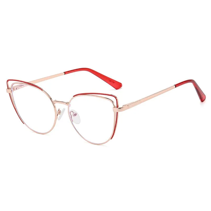 CCspace Women's Full Rim Cat Eye Acetate Alloy Eyeglasses 55253