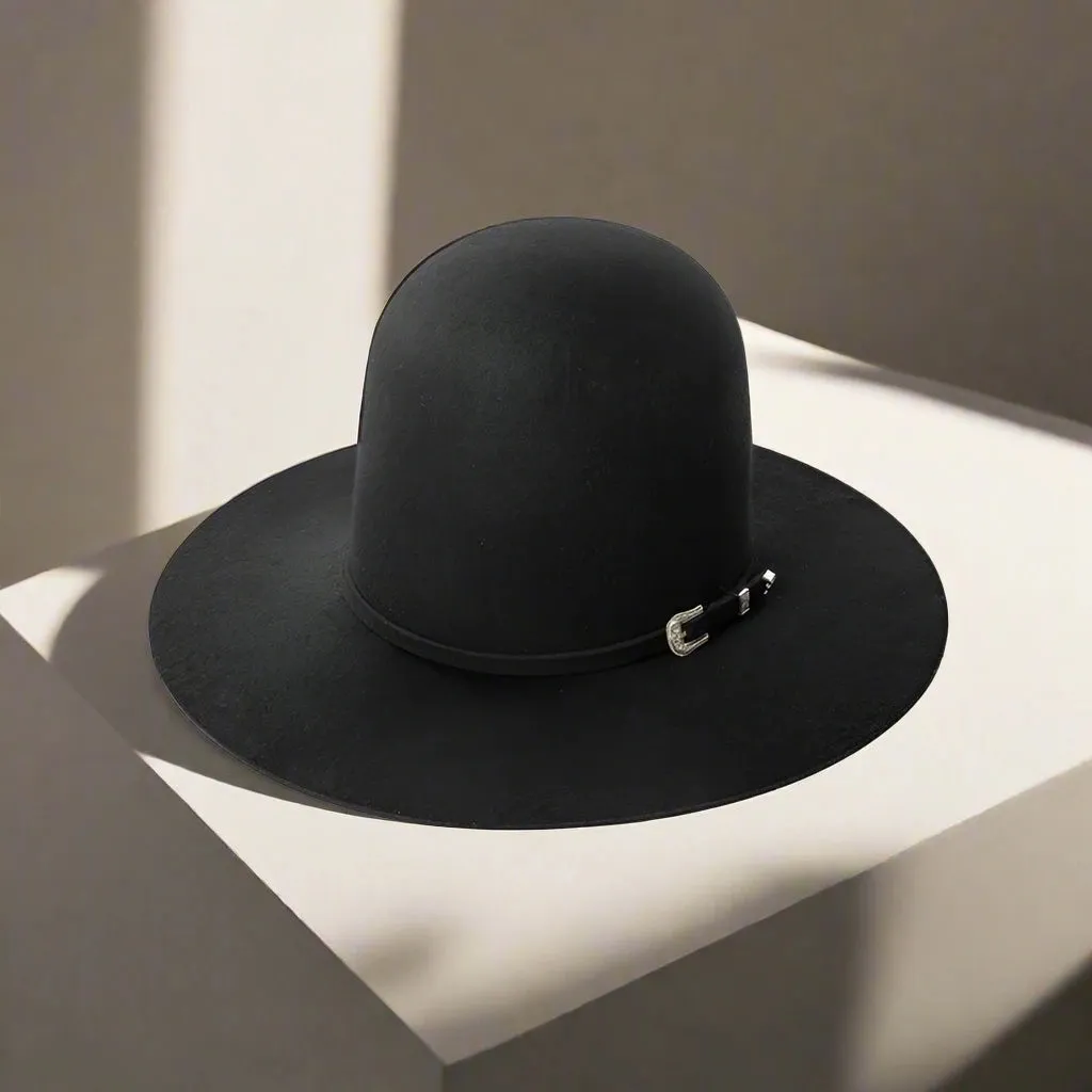 Chic Fedoras Winter Wool Fashion High Crown with Belt