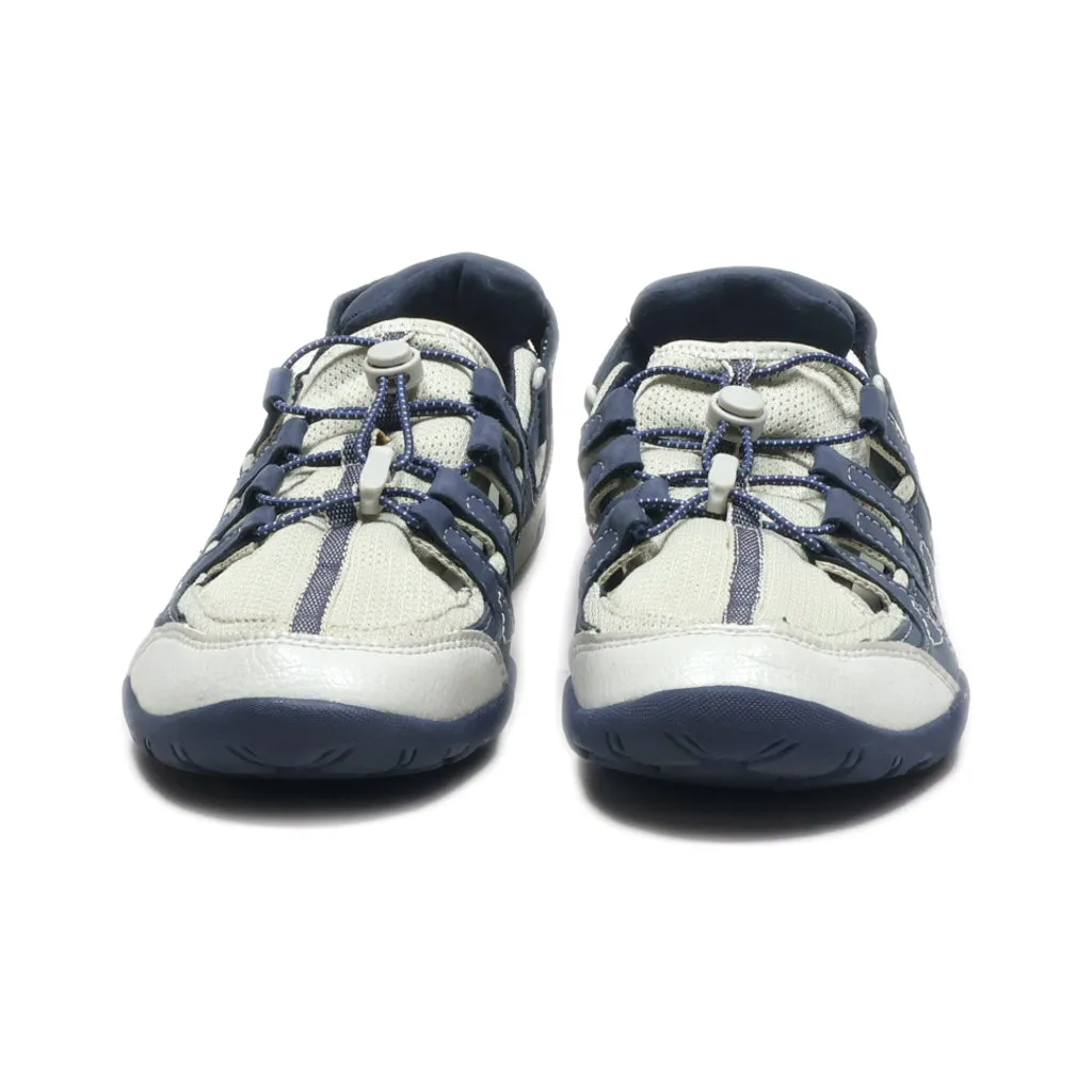 Clarks Mesh Leather Sneaker Walking Shoe Navy Gray Sport Sport Shoes Leather Blue Colour For Women
