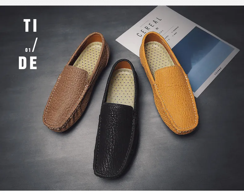 Comfortable Genuine Leather Mens Casual Shoes