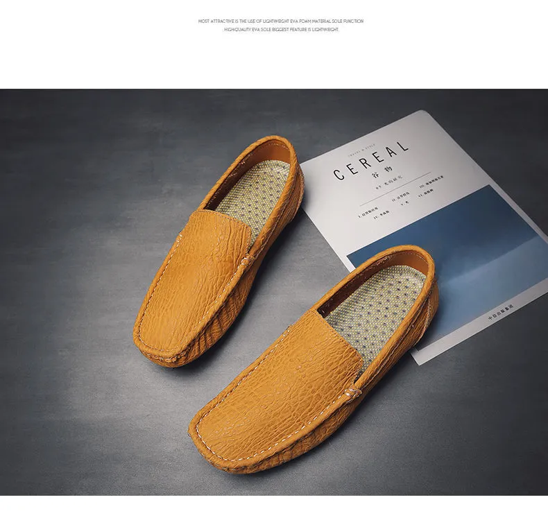 Comfortable Genuine Leather Mens Casual Shoes