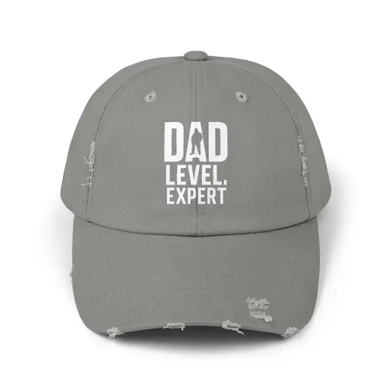Distressed Hats Dad Level Expert Fathers Day Hat