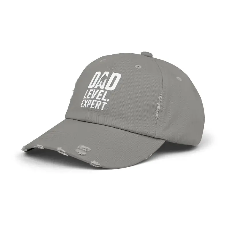 Distressed Hats Dad Level Expert Fathers Day Hat