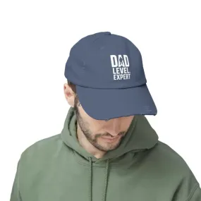 Distressed Hats Dad Level Expert Fathers Day Hat