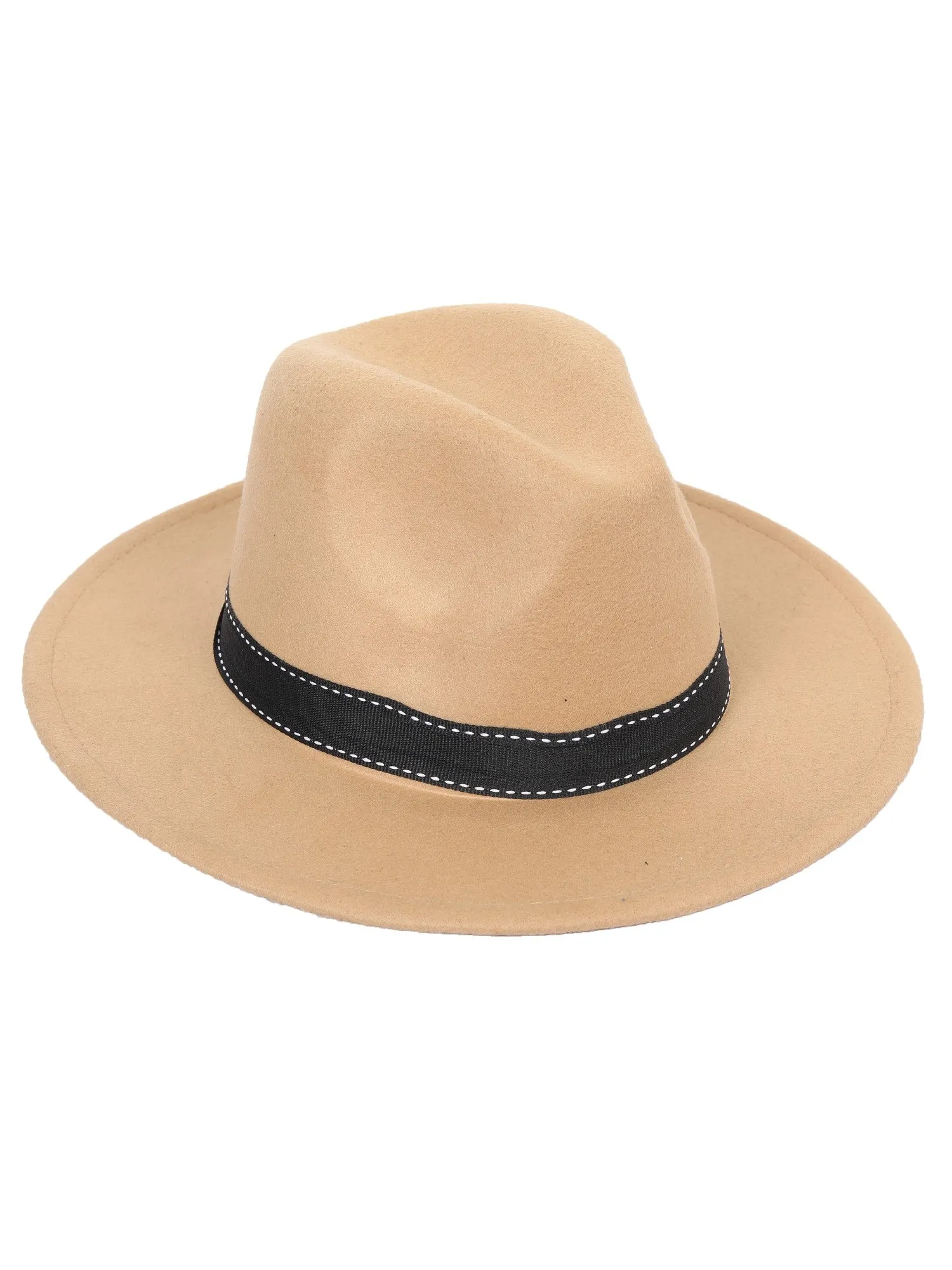 FabSeasons Trilby Top Hat / cap for Men with BOHO Embroidary