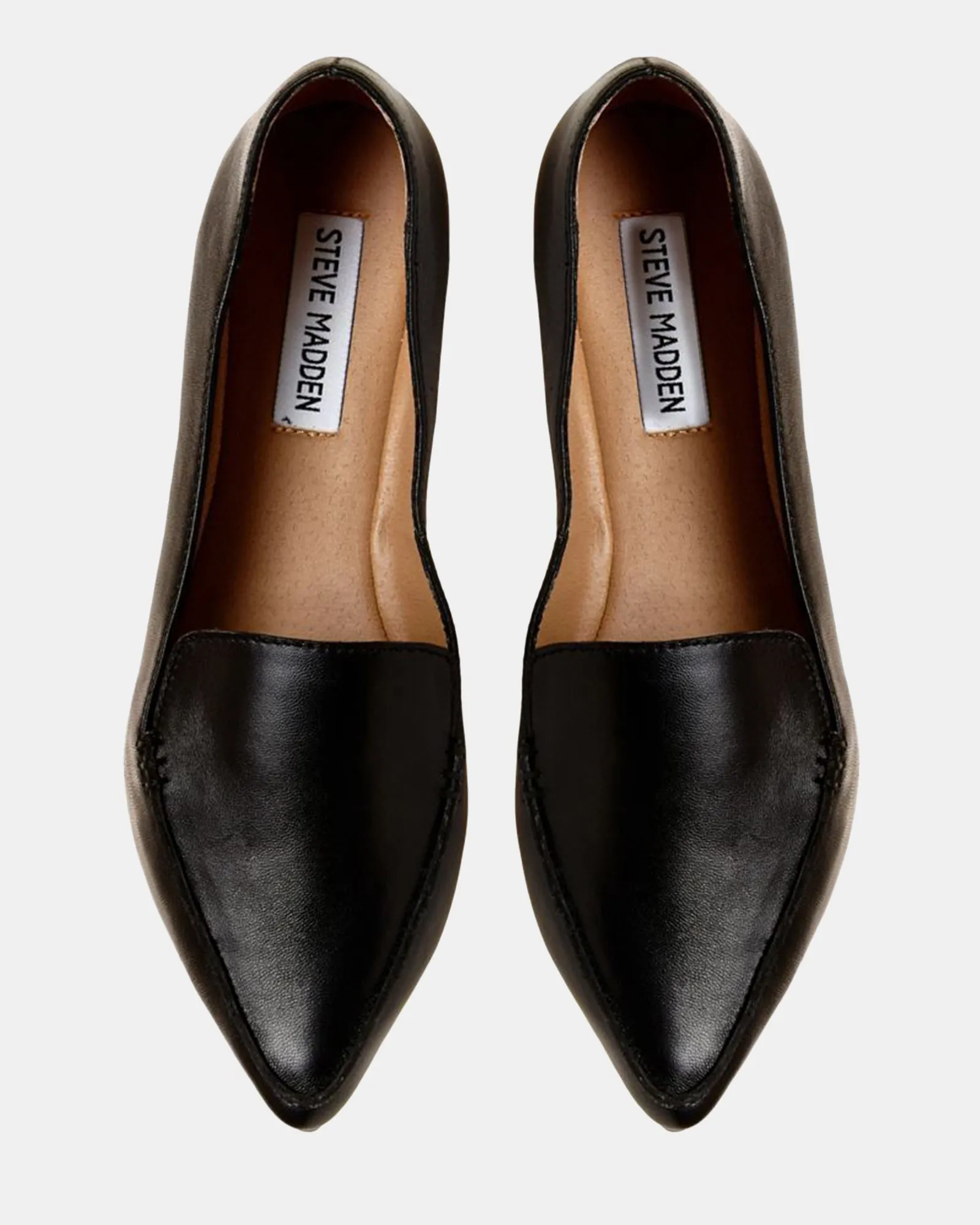 FEATHER BLACK LEATHER