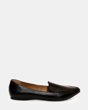 FEATHER BLACK LEATHER
