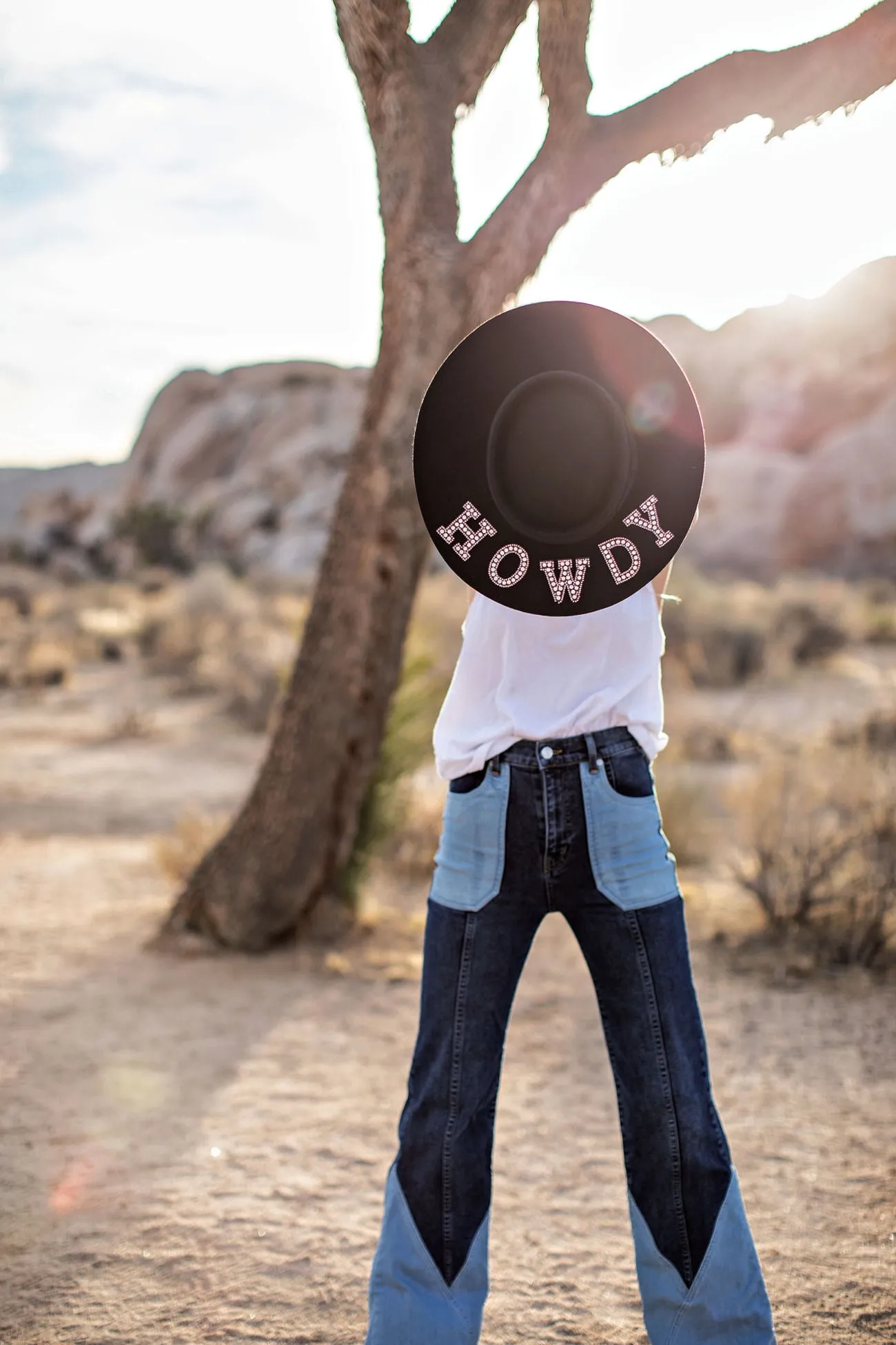 FINAL SALE!! "Howdy" Wool Hat in Black in 2 Styles