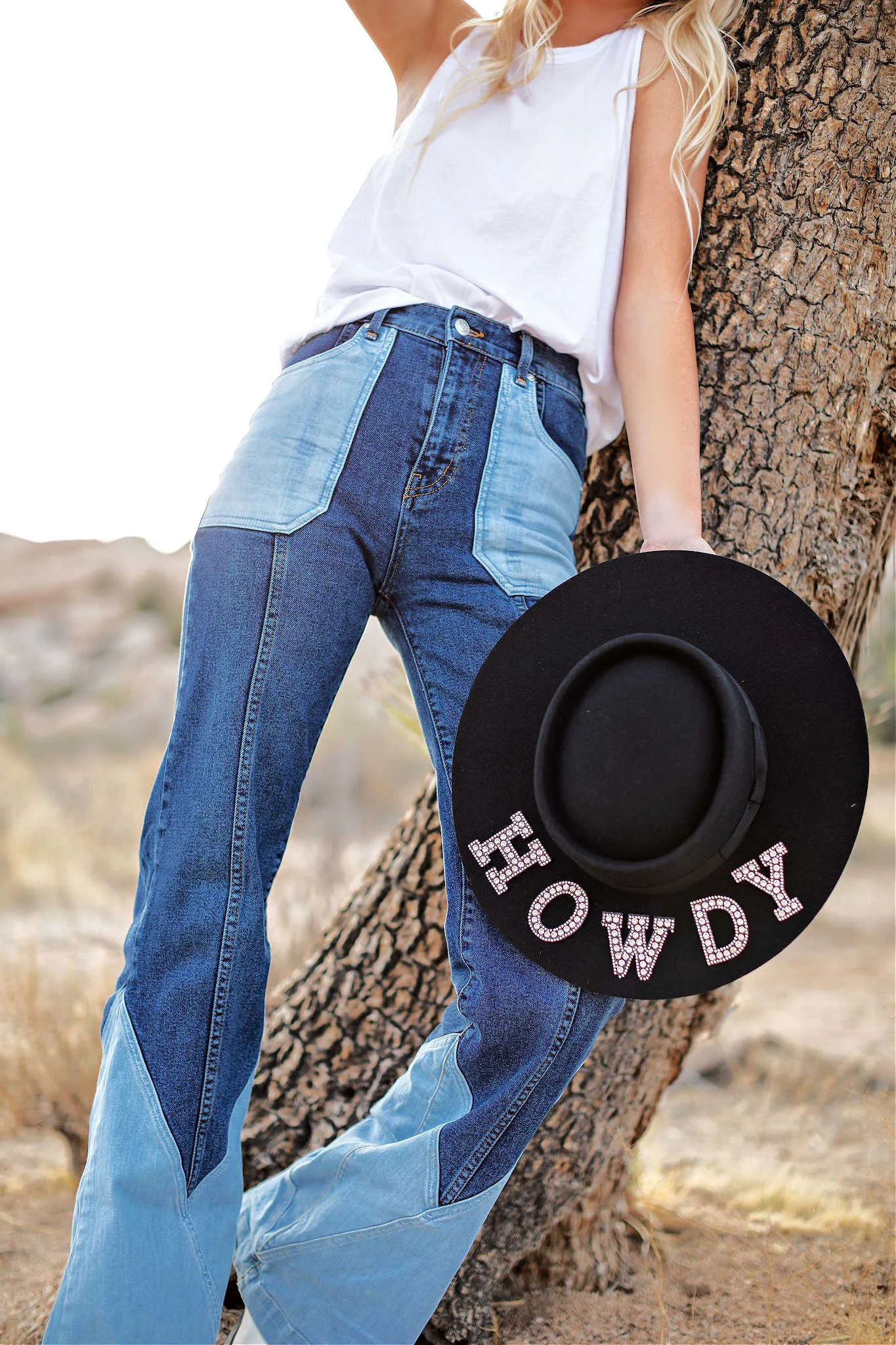 FINAL SALE!! "Howdy" Wool Hat in Black in 2 Styles