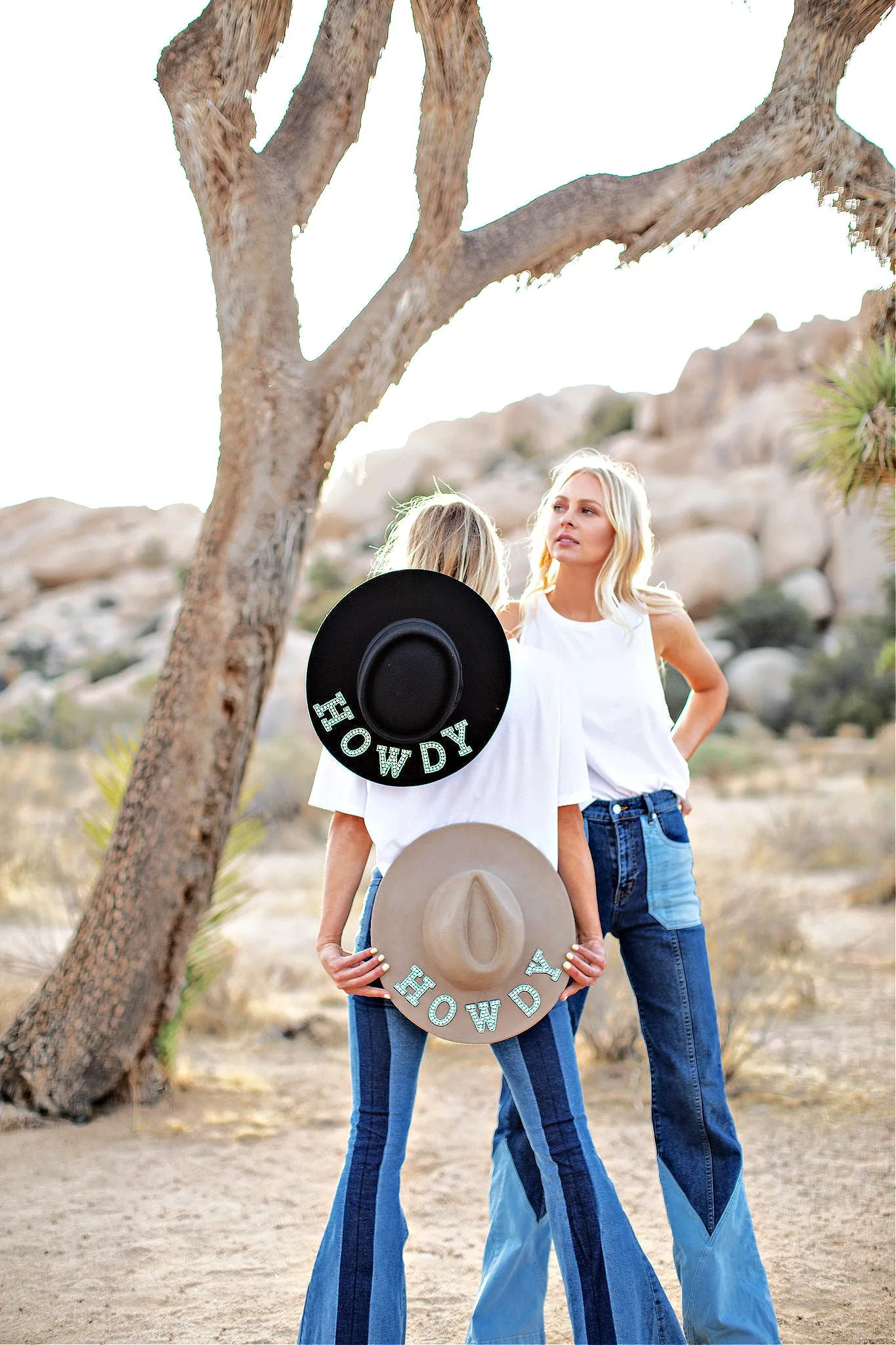 FINAL SALE!! "Howdy" Wool Hat in Black in 2 Styles