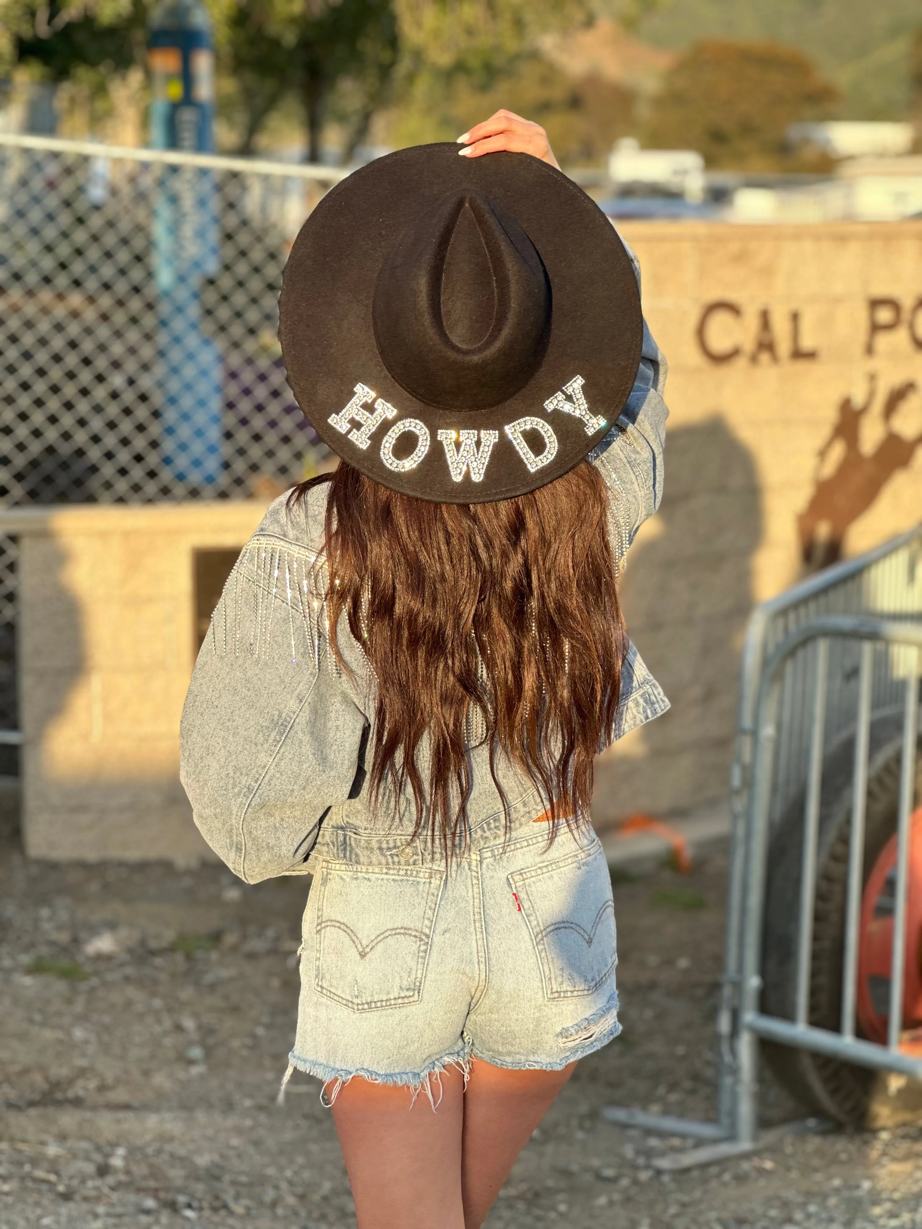 FINAL SALE!! "Howdy" Wool Hat in Black in 2 Styles