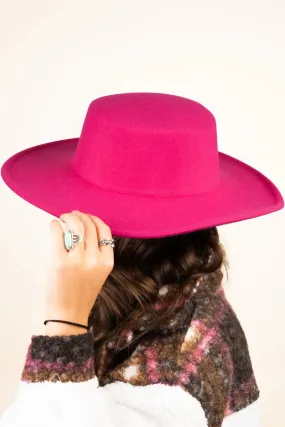 Georgiana Hot Pink Felt Hat