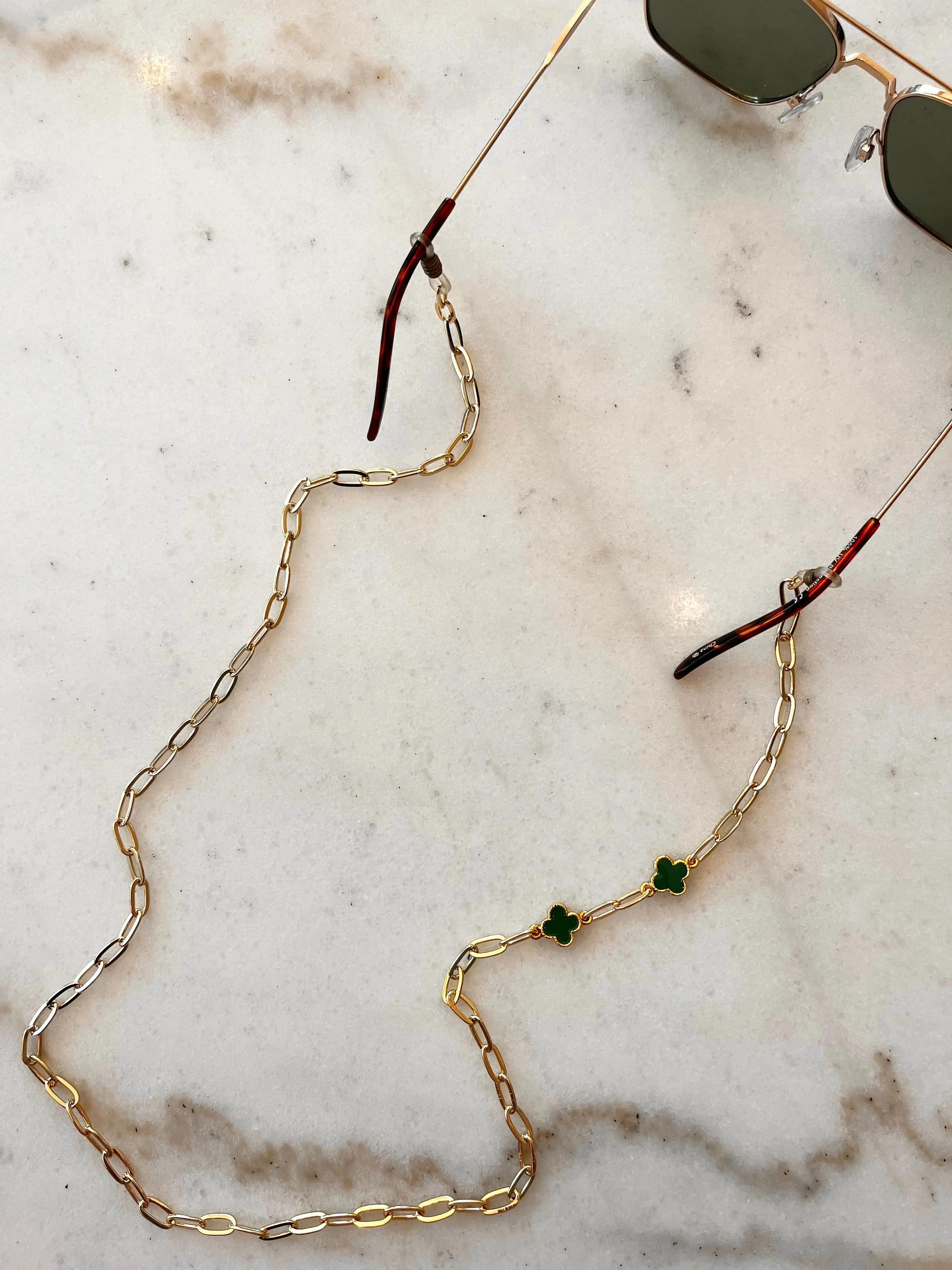 Green Clover Sunglasses Chain
