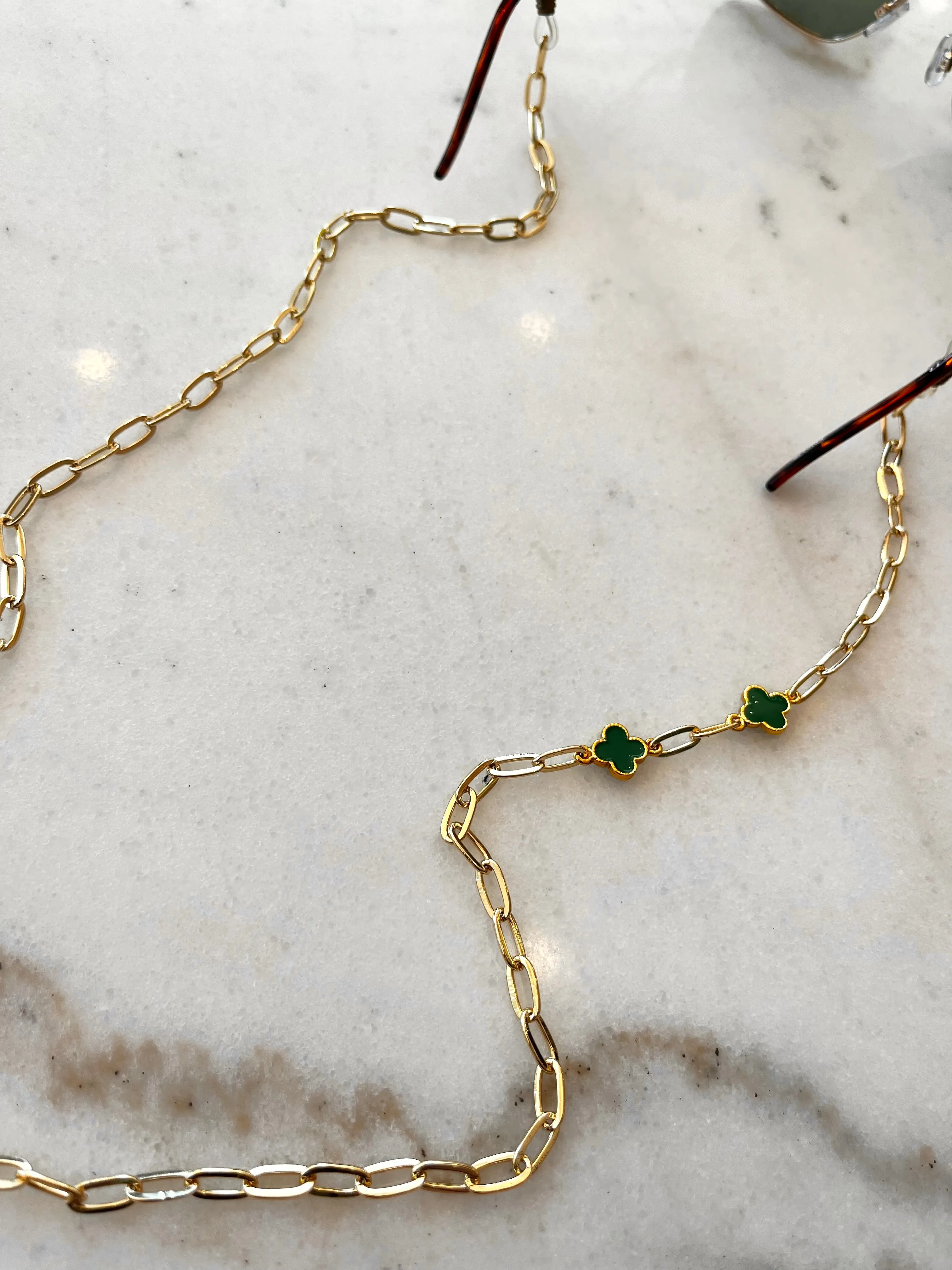 Green Clover Sunglasses Chain