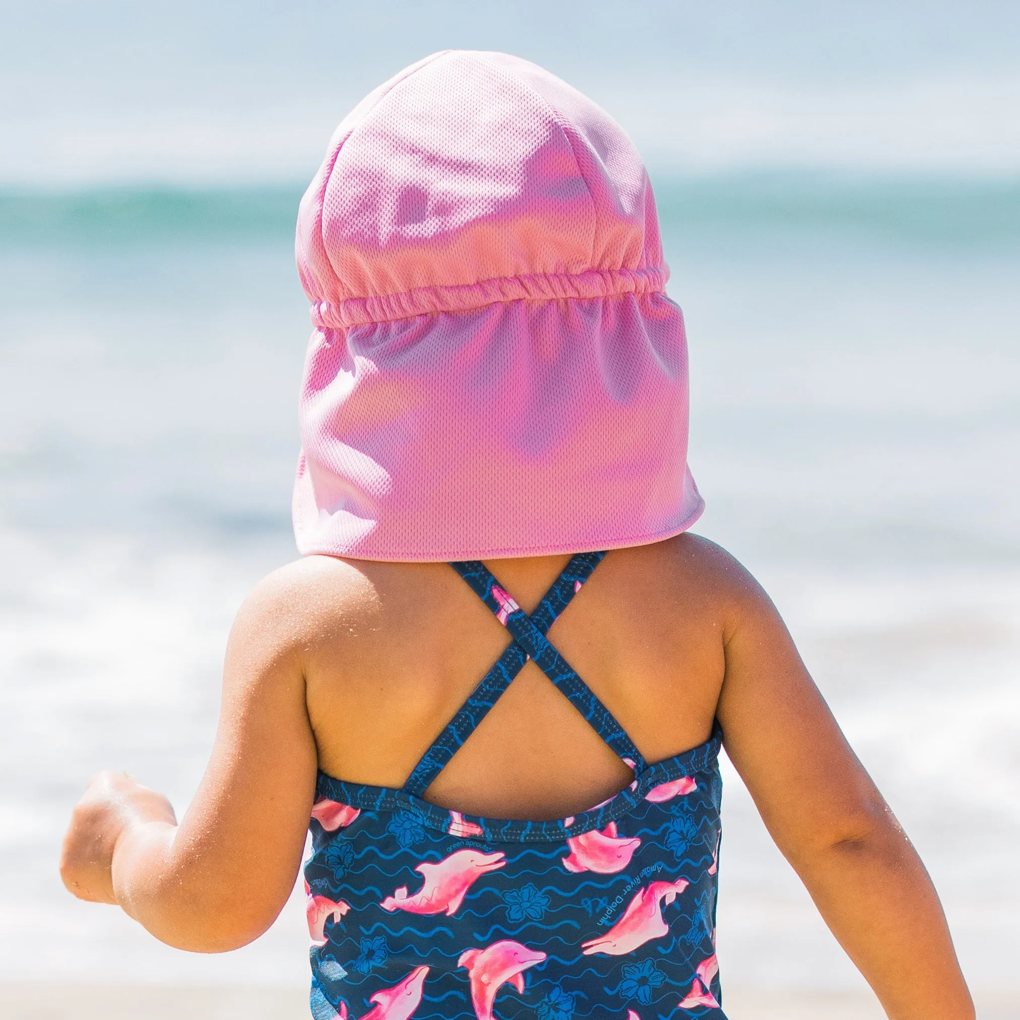 Green Sprouts Eco Breathable Flap Hat UPF 50 