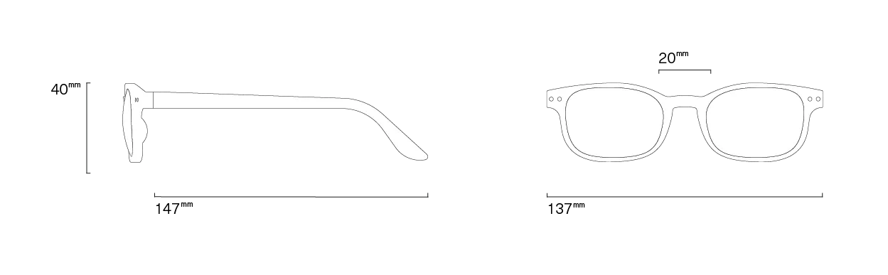 Izipizi Reading Glasses #B/Tortoise