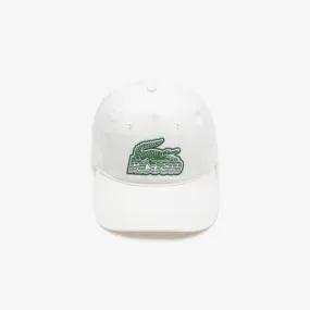 Lacoste Unisex Crocodile Patch Branded Cap White RK6846 70V
