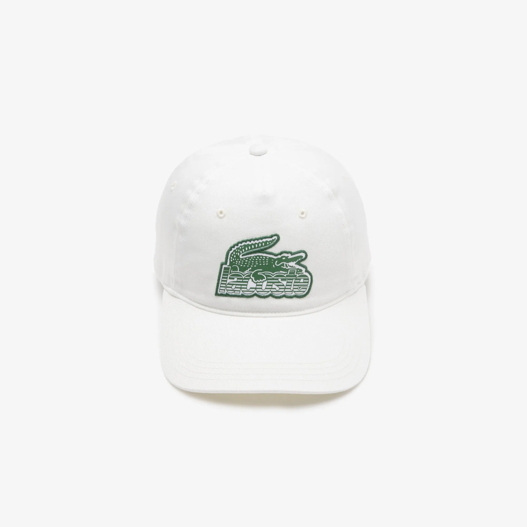 Lacoste Unisex Crocodile Patch Branded Cap White RK6846 70V