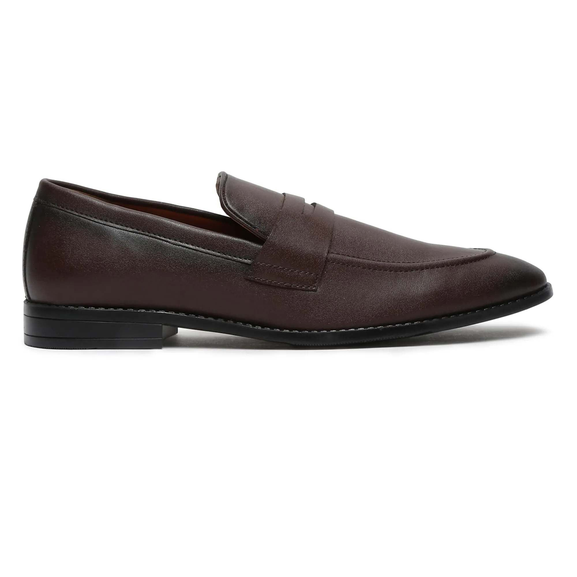 LOUIS STITCH Men's Brunette Brown Shoes Slipon Style Comfortable Moccasins for Men