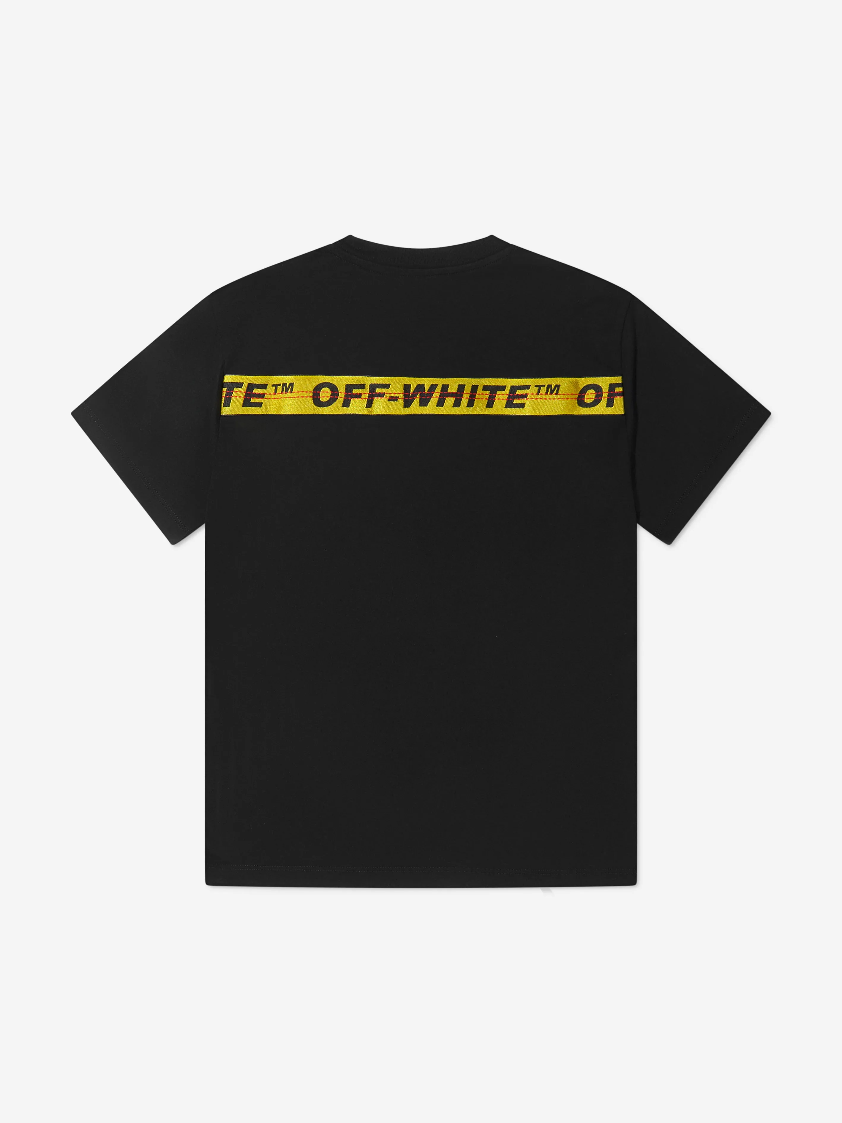 Off-White Boys Logo Industrial T-Shirt in Black