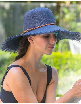 Portofino Wide Brim Capeline Black/Tan
