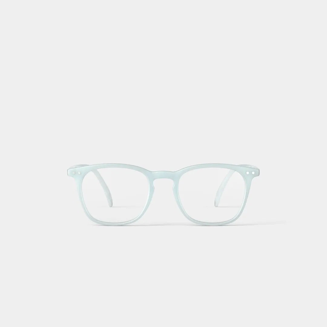 Reading Glasses  1.5 Trapezium in Misty Blue Style E