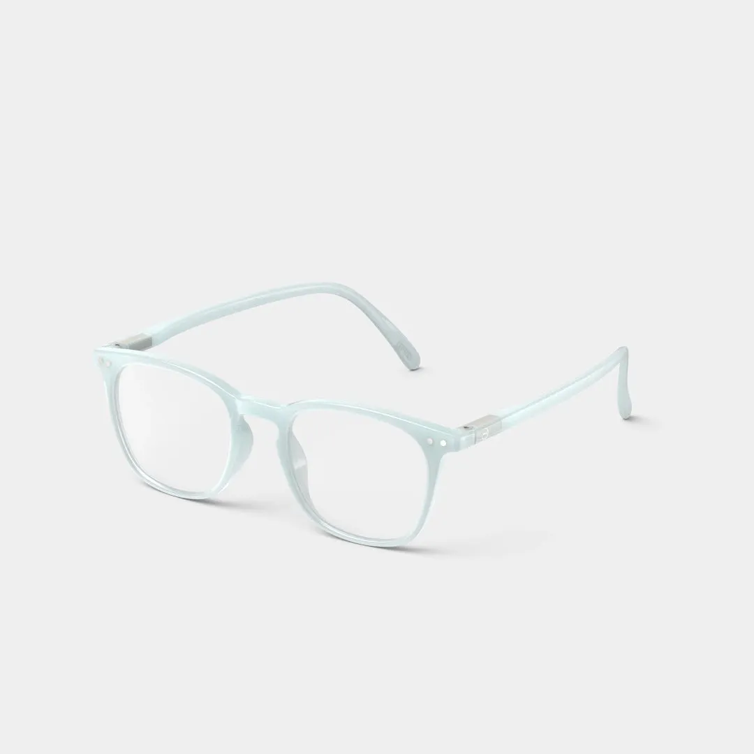 Reading Glasses  1.5 Trapezium in Misty Blue Style E