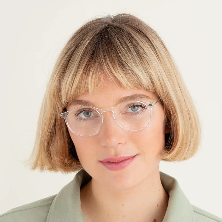 Reading Glasses  2 Crystal Clear Transparent Cruz with Case Nooz