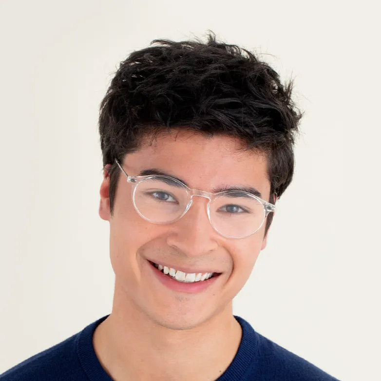 Reading Glasses  2 Crystal Clear Transparent Cruz with Case Nooz