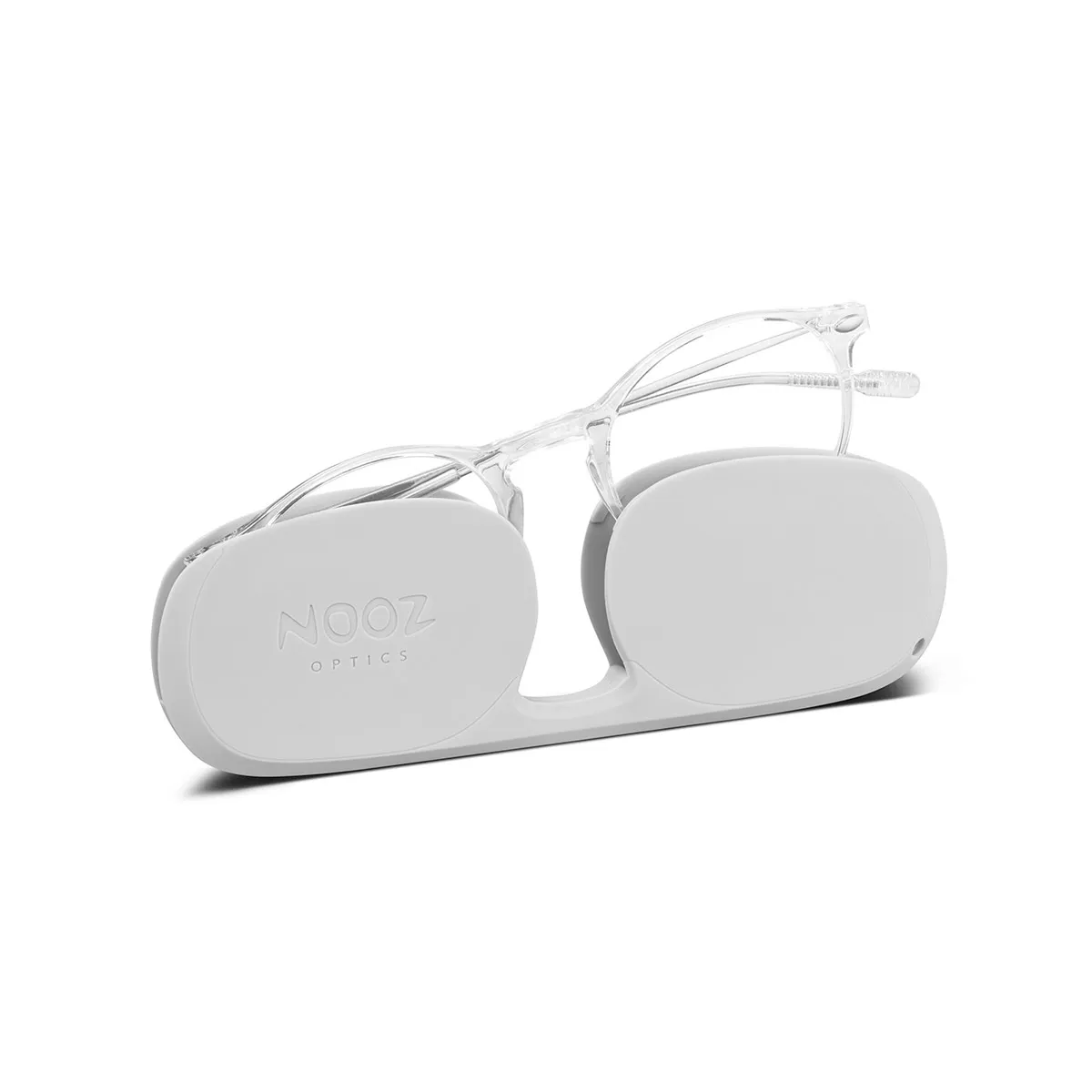 Reading Glasses  2 Crystal Clear Transparent Cruz with Case Nooz