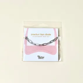 Silver Paperclip Trucker Hat Chain