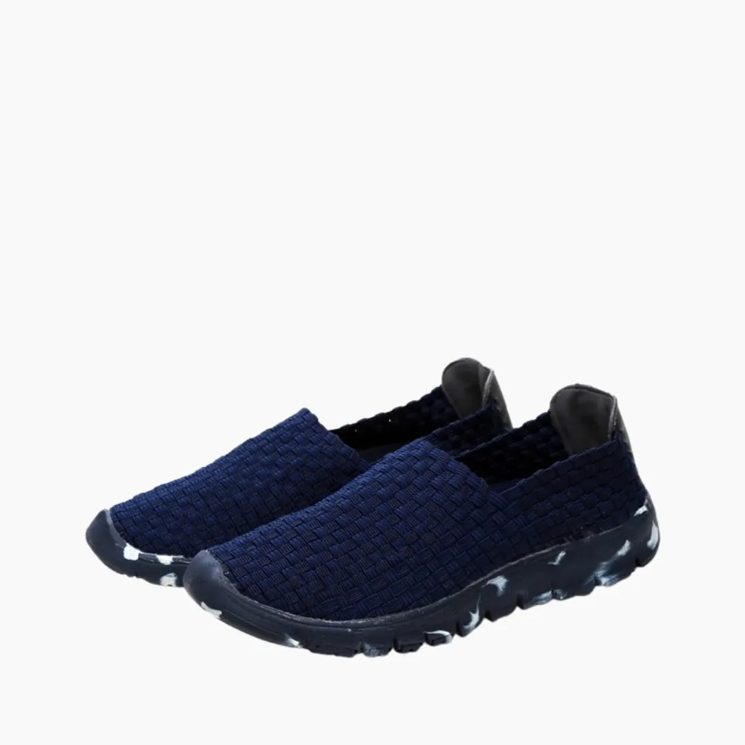 Slip-On , Round Toe : Comfortable Flats
