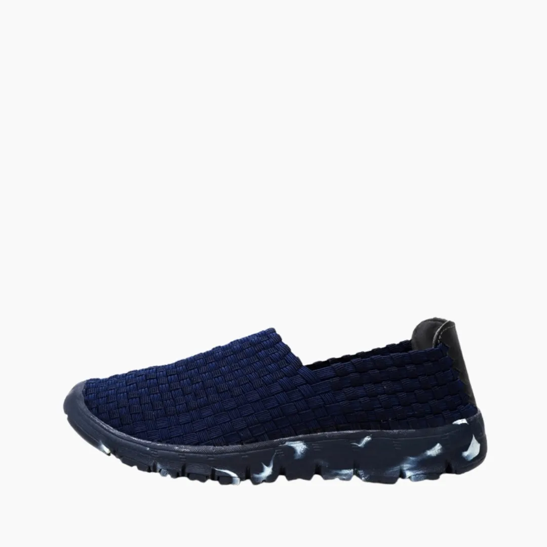 Slip-On , Round Toe : Comfortable Flats