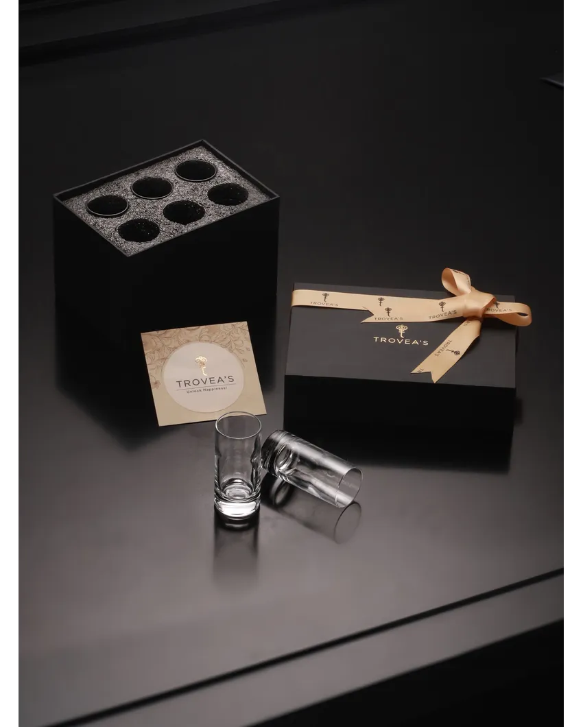 Stylish Shot Glass Elevate Your Drinking Experience with Gift Box | Set of 6