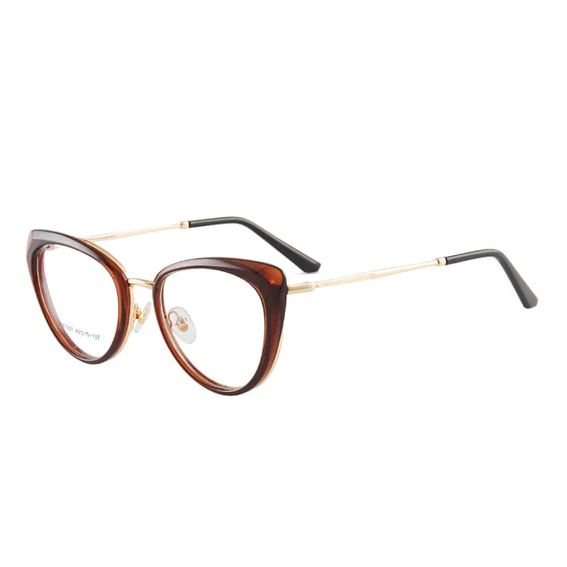 TXOME Trendy Cat Eye Frame Glasses