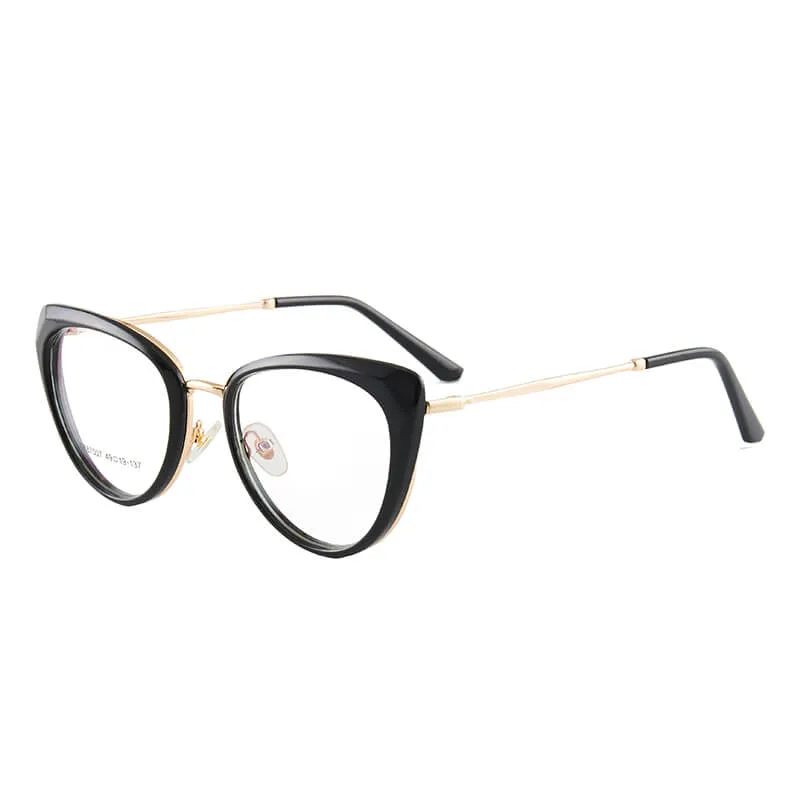 TXOME Trendy Cat Eye Frame Glasses
