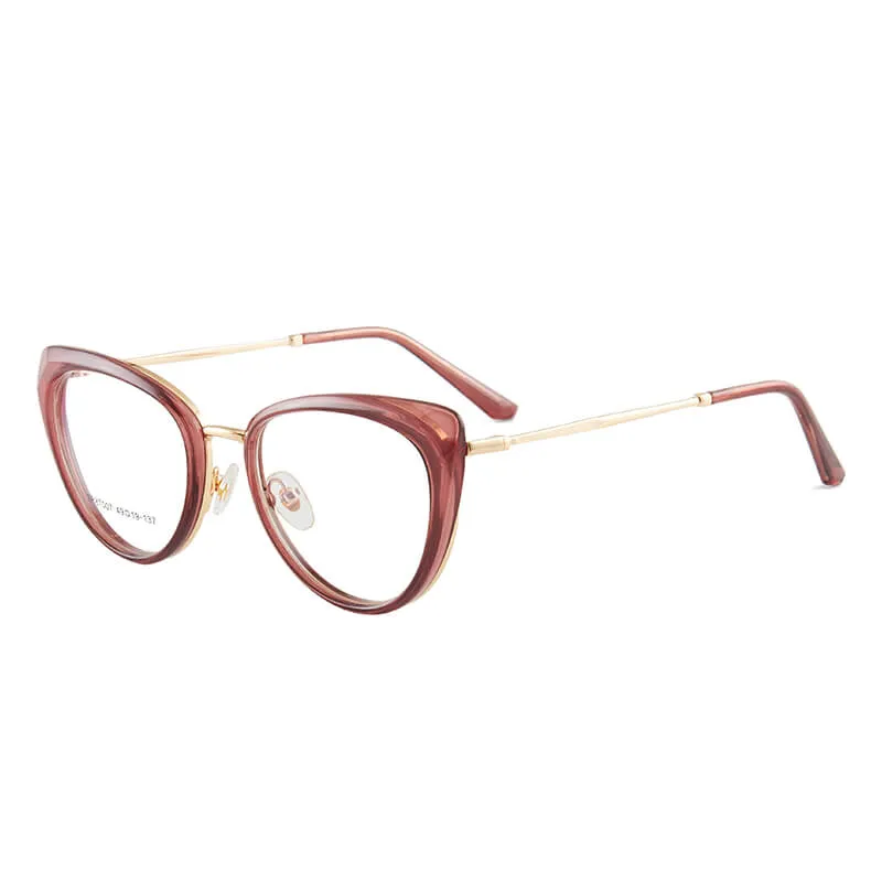TXOME Trendy Cat Eye Frame Glasses