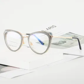TXOME Trendy Cat Eye Frame Glasses