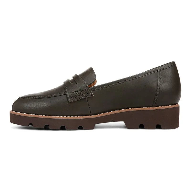 Vionic Women's Cheryl II Loafers- Dark Khaki