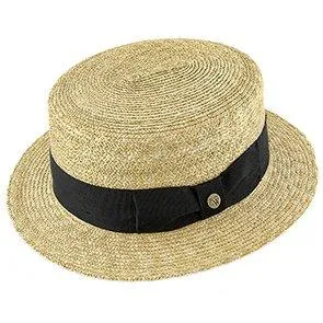 Voyage - Walrus Hats Natural Straw Boater Hat - H7006